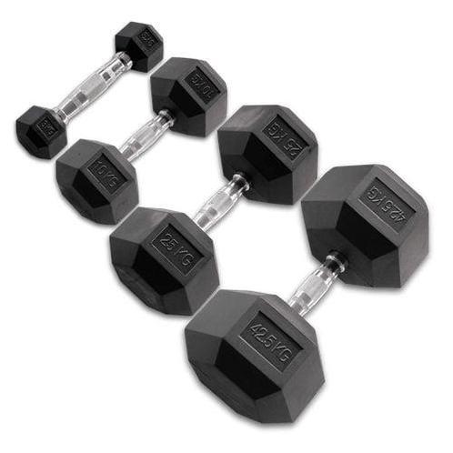 Body-Solid Trainen met Body-Solid Hexagon dumbbells 27.5 KG, Sports & Fitness, Équipement de fitness, Envoi