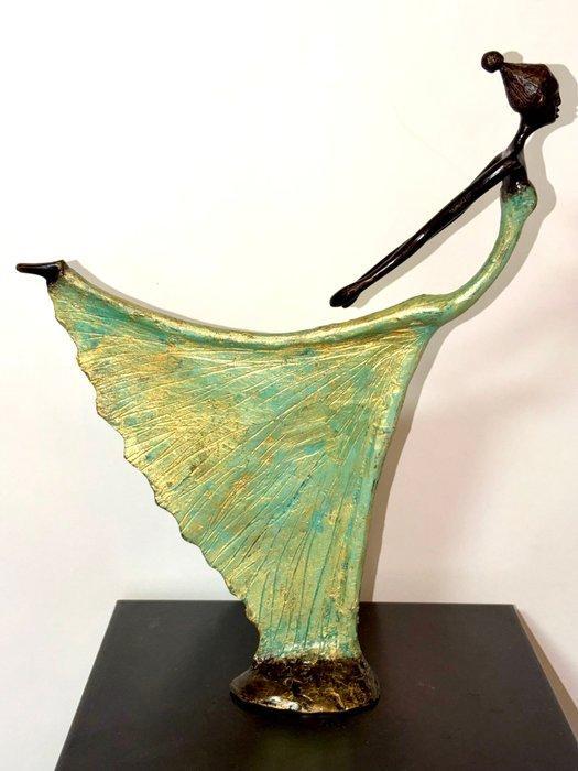 Abdoulaye Derme - sculptuur, Danseuse “Élégance en, Antiquités & Art, Curiosités & Brocante