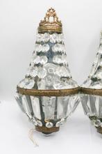 Wandkandelaar (2) - Metaal, Kristal