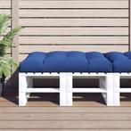 vidaXL Palletkussen 120x80x12 cm stof koningsblauw, Huis en Inrichting, Woonaccessoires | Kussens, Verzenden, Nieuw