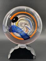 sculptuur, sommersa con base in vetro molato - 32 cm - 32 cm, Antiek en Kunst, Antiek | Glaswerk en Kristal