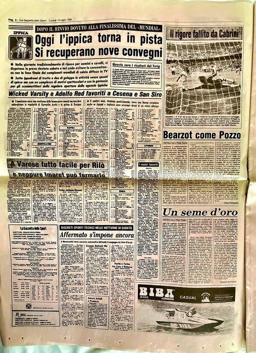 La Gazzetta dello Sport del 12 luglio 1982 - Aandenken aan, Collections, Collections Autre
