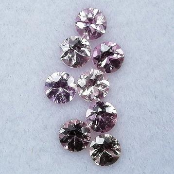 8 pcs Roze Saffier - 1.07 ct - Instituto Gemólogico Español beschikbaar voor biedingen