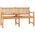 vidaXL Banc de jardin 3 places avec table 150 cm bois de, Jardin & Terrasse, Verzenden, Neuf