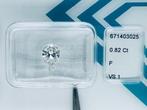1 pcs Diamant (Naturelle) - 0.82 ct - Poire - F - VS1 -, Nieuw