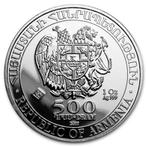 Armenië. 500 Dram 1 oz Armenia 500 Drams Ark Noah Silver