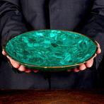 Beste kwaliteit malachiet uit Congo - kostbare schaal met
