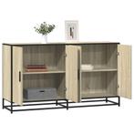 vidaXL Dressoir 134x35x76 cm bewerkt hout sonoma, Huis en Inrichting, Verzenden, Nieuw