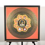 Painting of Tibetan Tradition - Mandala Mantra with, Nieuw