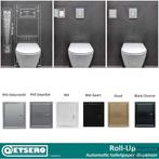 ROLL UP inbouw Toiletrolhouder voor 6 rollen Geborsteld RVS, Doe-het-zelf en Bouw, Ophalen of Verzenden, Nieuw, Chroom, Bad