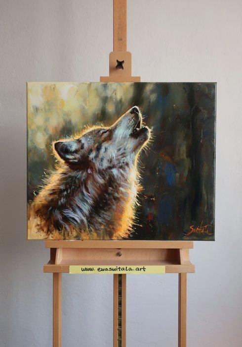 Ewa Switala - Wolf, Antiek en Kunst, Kunst | Schilderijen | Modern