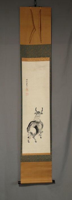 Finding the Ox, met handtekening T Bunrei,  - Papier -, Antiek en Kunst, Antiek | Overige Antiek