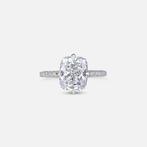 Verlovingsring - 14 karaat Witgoud - 4.23ct. tw. Diamant