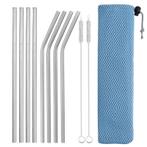 Fako Bijoux - RVS Rietjes Set -  8 Herbruikbare Rietjes - 4, Verzenden, Nieuw