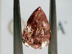 1 pcs Diamant - 0.71 ct - Briljant, Peer - fancy diepbruin, Nieuw