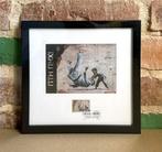 Banksy - CK PTN! ( !) - Raam met ansichtkaart en, Gelopen