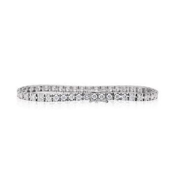 Armband - 14 karaat Witgoud - 5.03ct. tw. Diamant beschikbaar voor biedingen