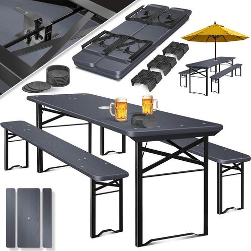 KESSER® Biertafel - Picknicktafel - Opvouwbaar - Antraciet •, Huis en Inrichting, Overige Huis en Inrichting, Verzenden