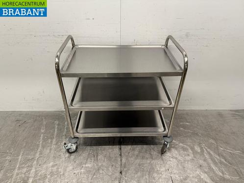 Chariot de service Zorro en acier inoxydable 3 étages 86 cm, Zakelijke goederen, Horeca | Overige, Verzenden