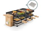 Princess 162955 Raclette en Steengrill Pure 8 Bamboe -, Elektronische apparatuur, Gourmetstellen, Verzenden, Zo goed als nieuw
