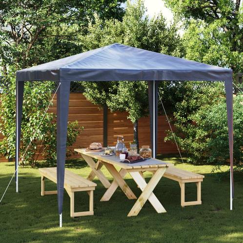 vidaXL Partytent 2,5x2,5 m blauw, Tuin en Terras, Partytenten, Nieuw, Verzenden