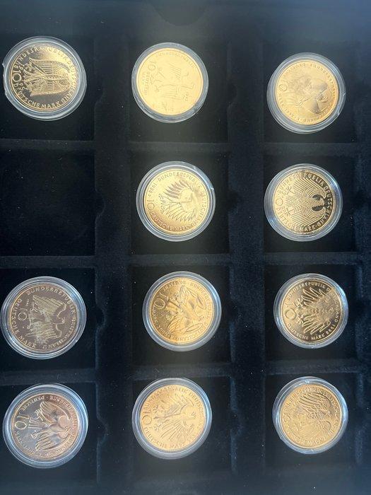 Duitsland, Bondsrepubliek 10 Deutsche Mark (Zonder, Postzegels en Munten, Munten | Europa | Niet-Euromunten