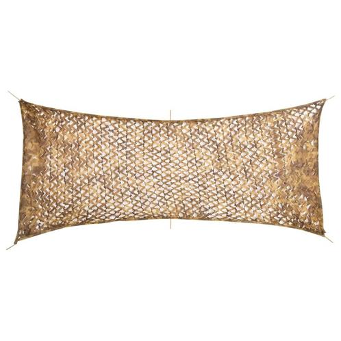 vidaXL Camouflagenet met opbergzak 409x206 cm zandkleurig, Sport en Fitness, Schietsport-accessoires, Nieuw, Verzenden