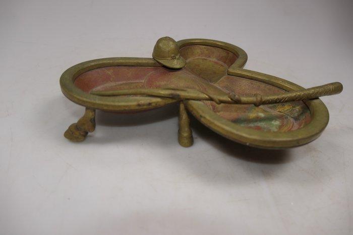 Schaal - Brons - Schaal op paardenhoeven, Antiek en Kunst, Curiosa en Brocante