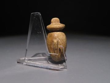 Oud-Egyptisch Faience Ib Amulet. Late Period, 664 - 323