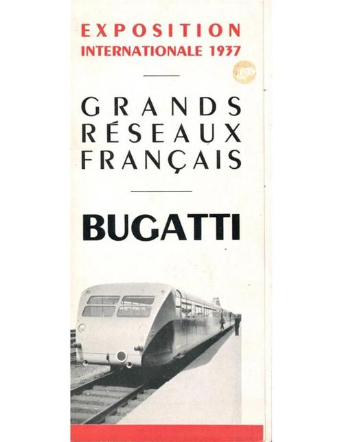 1937 BUGATTI EXPOSITION INTERNATIONALE BROCHURE, Livres, Autos | Brochures & Magazines