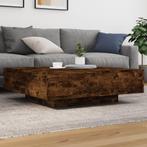 vidaXL Salontafel 100x100x31 cm bewerkt hout gerookt, Verzenden, Nieuw