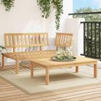 vidaXL 2-delige Loungeset pallet massief acaciahout, Tuin en Terras, Verzenden, Nieuw