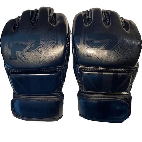 PunchR™ Electric MMA Handschoenen 4 OZ PU Zwart Zwart, Sport en Fitness, Boksen, Overige, Nieuw, Verzenden