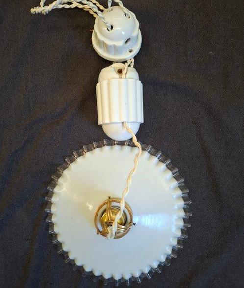Plafondlamp - Porselein - Omhoog en omlaag, Antiek en Kunst, Curiosa en Brocante