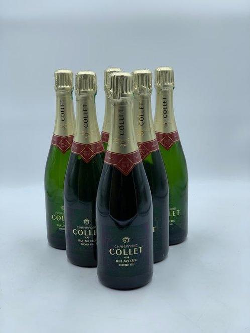 Collet - Champagne Brut Art Deco Premier Cru - 6 Flessen, Collections, Vins