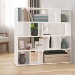 vidaXL Boekenkast/kamerscherm 105x24x102 cm hoogglans wit, Verzenden