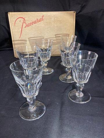 Baccarat - Service à boisson (6) - 6 verres à vin Blanc