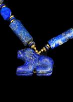 West-Aziatisch Lapis Lazuli Kralenketting met zoomorf
