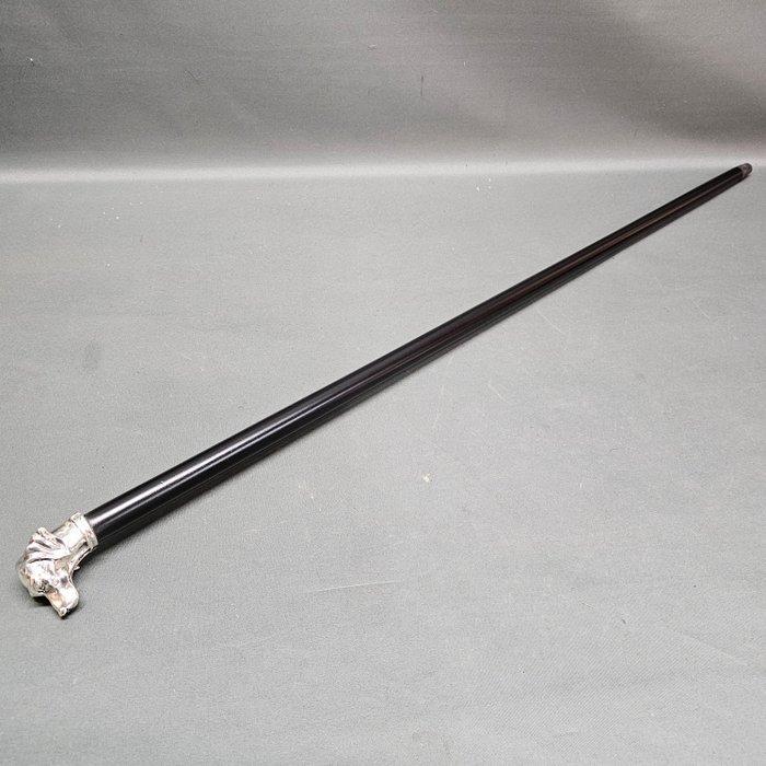 Wandelstok - Hout - Wandelstok van Sterlingzilver, Antiek en Kunst, Curiosa en Brocante