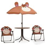 vidaXL Ensemble de bistro avec parasol pour enfants 3, Verzenden