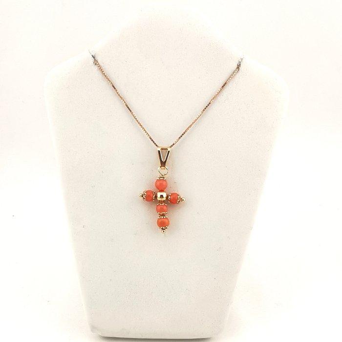 Koraal - Zilver - Ketting met hanger - handgemaakt, Antiek en Kunst, Antiek | Boeken en Manuscripten