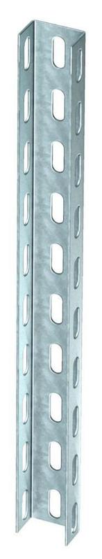 Perforated U Steun Stalen Profiel 50x30x500mm Gegalvaniseerd, Doe-het-zelf en Bouw, Verzenden, Nieuw