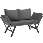 tectake Wicker-loungesofa Sintra, verstelbare armleuningen,, Verzenden, Nieuw