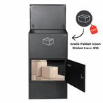 XXXL Pakketbrievenbus + GRATIS sticker - PakketPanda®, Verzenden, Nieuw, Staal, Staande brievenbus