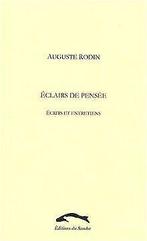 Eclairs de pensée : Ecrits et entretiens  Rodin,...  Book, Rodin, Auguste, Verzenden