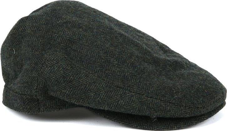 Barbour Barlow Flat Cap Herringbone Donkergroen maat L Heren, Kleding | Heren, Hoeden en Petten, Nieuw, Verzenden
