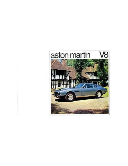 1975 ASTON MARTIN V8 BROCHURE ENGELS, Boeken, Auto's | Folders en Tijdschriften, Ophalen of Verzenden