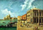Scuola italiana (XX), After Canaletto - La riva degli