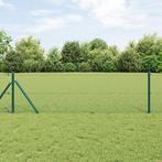 vidaXL Gelaste Draad Hek met 13 Palen Groen 0.6x50 m Staal, Verzenden, Nieuw
