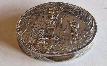 Boîte de tabac à priser - Plaqué(e) argent - Boîte à sniffer